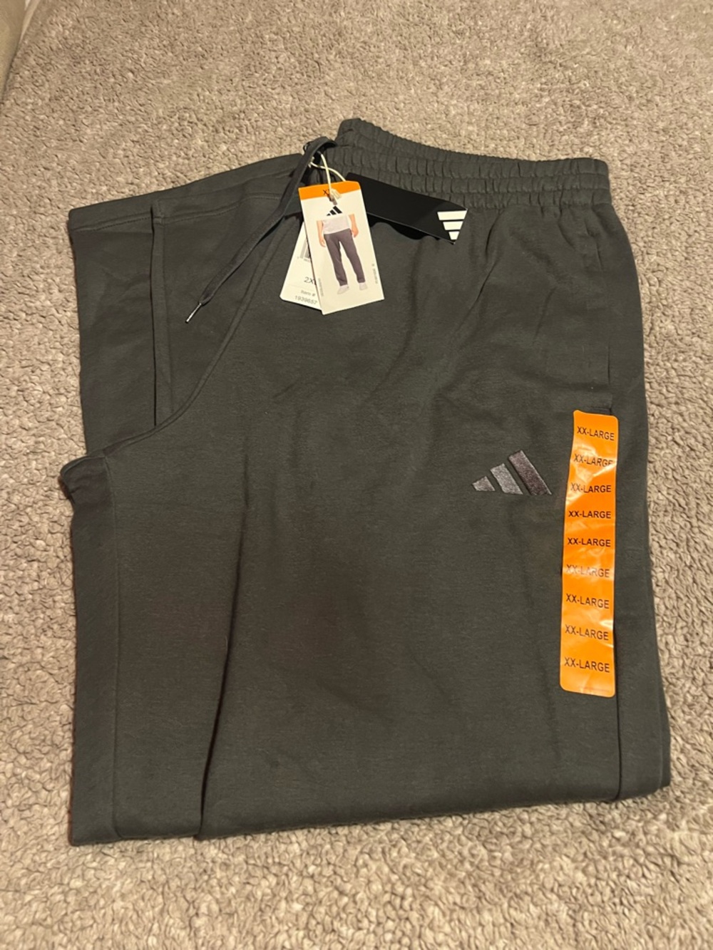 Adidas Men’s Grey Performance Jogger Pants